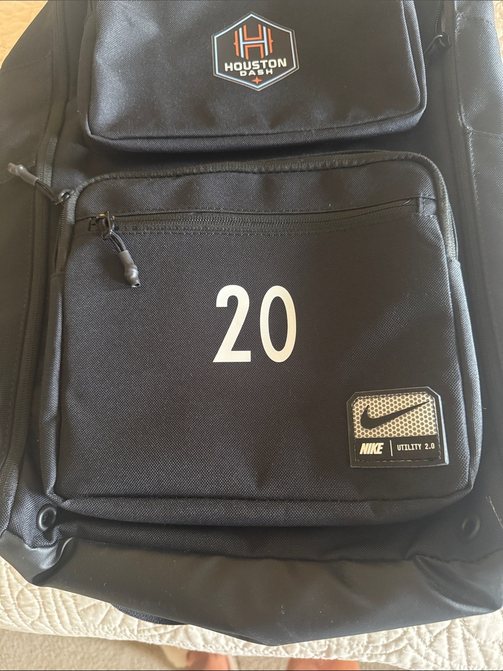 Nike Black Houston Dash Number 20 Team Backpack - Picture 4 of 5